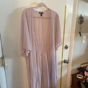 Lilac ankle length kimono